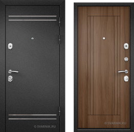 Дверь входная российская на дачу порошковая — МДФ