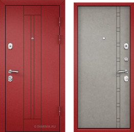 Дверь входная антивандальная на дачу порошковая — винорит