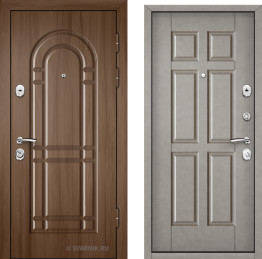 Дверь металлическая антивандальная на дачу винорит — шпон