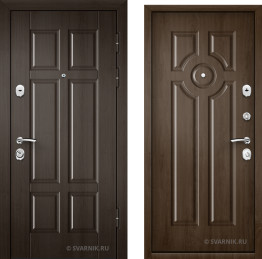 Дверь входная с замками KALE уличная МДФ — шпон