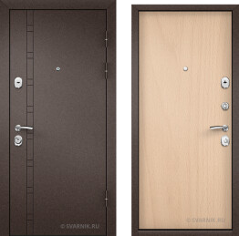Дверь металлическая на заказ уличная порошковая — ламинат