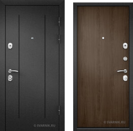 Дверь металлическая с установкой уличная порошковая — ламинат