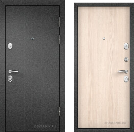 Дверь металлическая под ключ на дачу порошковая — ламинат