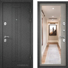 Дверь входная на улицу в дом матовая с терморазрывом стандарт