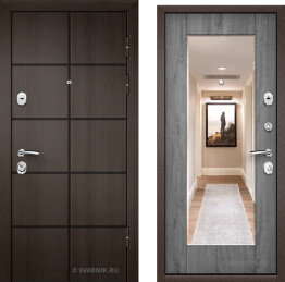 Дверь входная в дом с установкой на улицу МДФ — экошпон