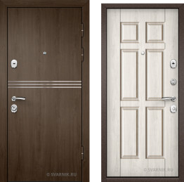 Дверь металлическая антивандальная на дачу шпон — МДФ