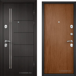 Дверь металлическая антивандальная на дачу МДФ — ламинат