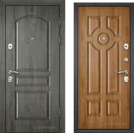 Дверь металлическая левая на дачу шпон — винорит