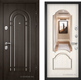 Дверь металлическая антивандальная на дачу МДФ — массив