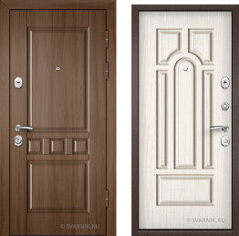 Дверь входная антивандальная на дачу массив — шпон
