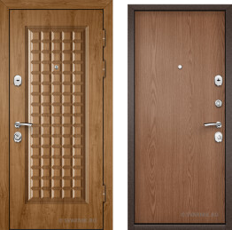 Дверь металлическая антивандальная на дачу массив — ламинат