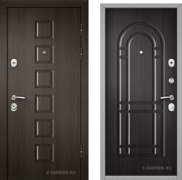 Дверь входная усиленная уличная винорит — массив